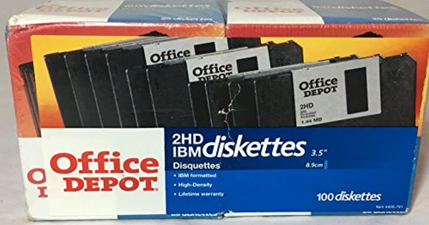 RNAB01FTKSJ2Q office depot brand 3 1/2" bulk diskettes, ibm format, 2hd