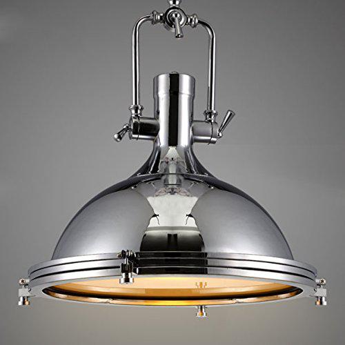 LITFAD industrial nautical style single pendant light litfad 15.75" wide pendant lamp retro