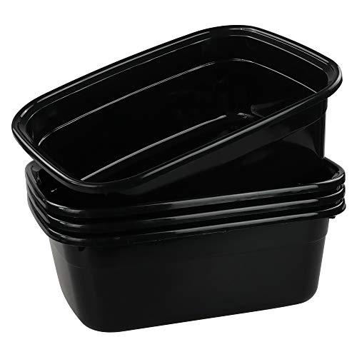 Minibot pekky plastic dish pan, 12 quart, 3pack