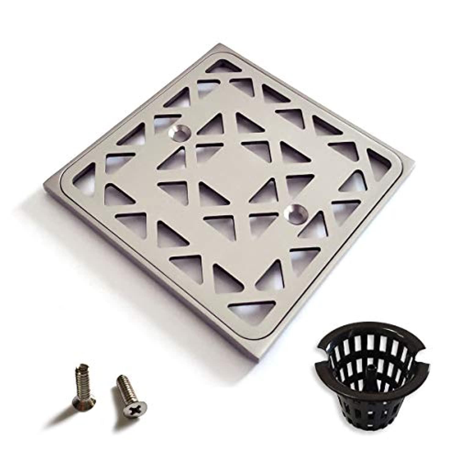 UniGreen shower drain cover replacement brushed nickel various styles