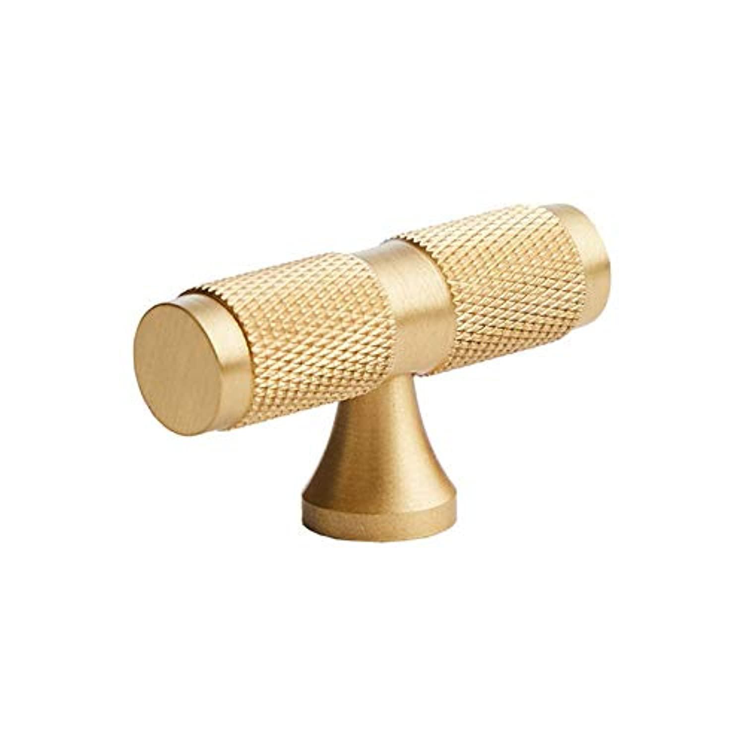 OUTAKU solid knurl brass kitchen knobs gold decorative drawer