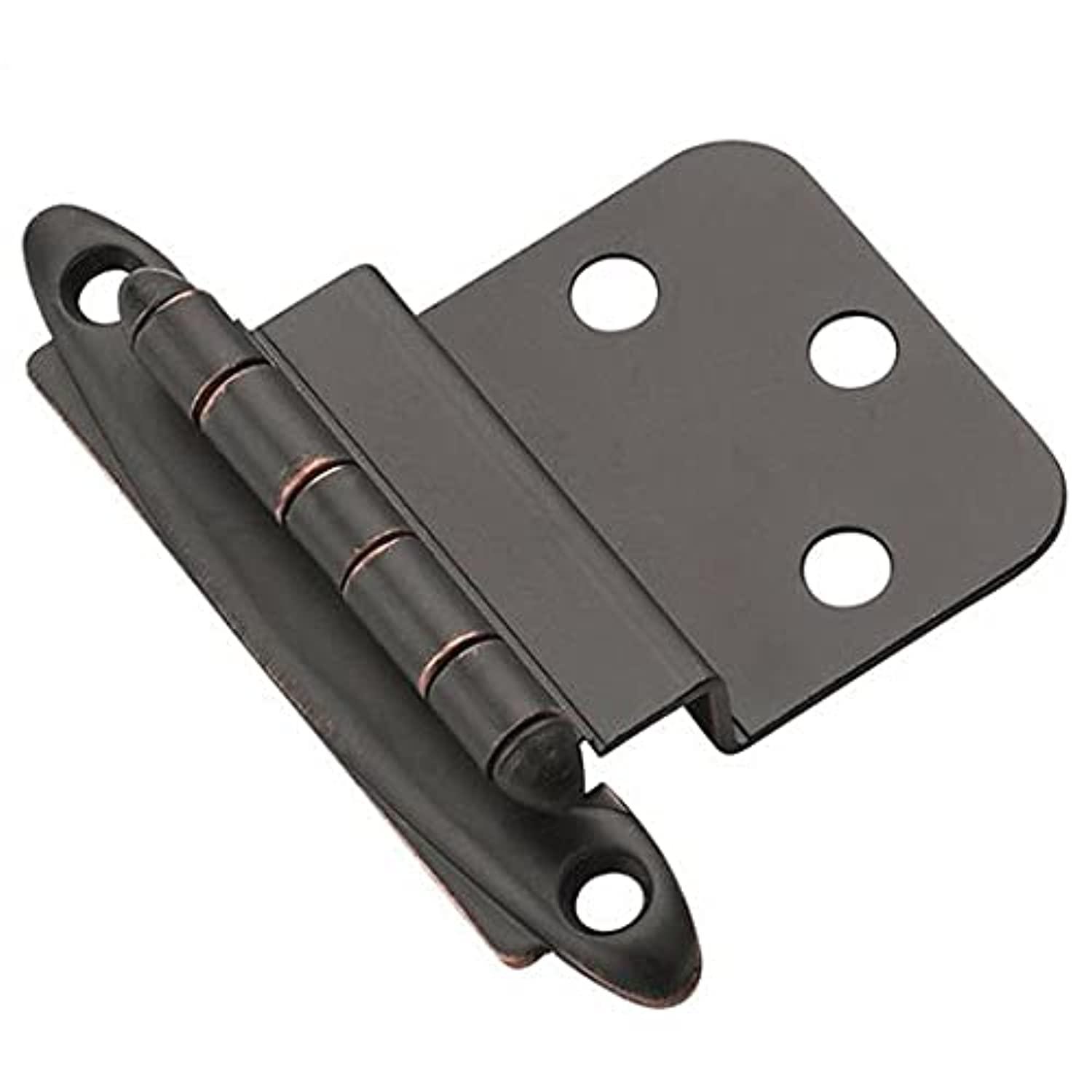 DecoBasics decobasics 3/8 inset non self closing hinge, matte black 25 pack