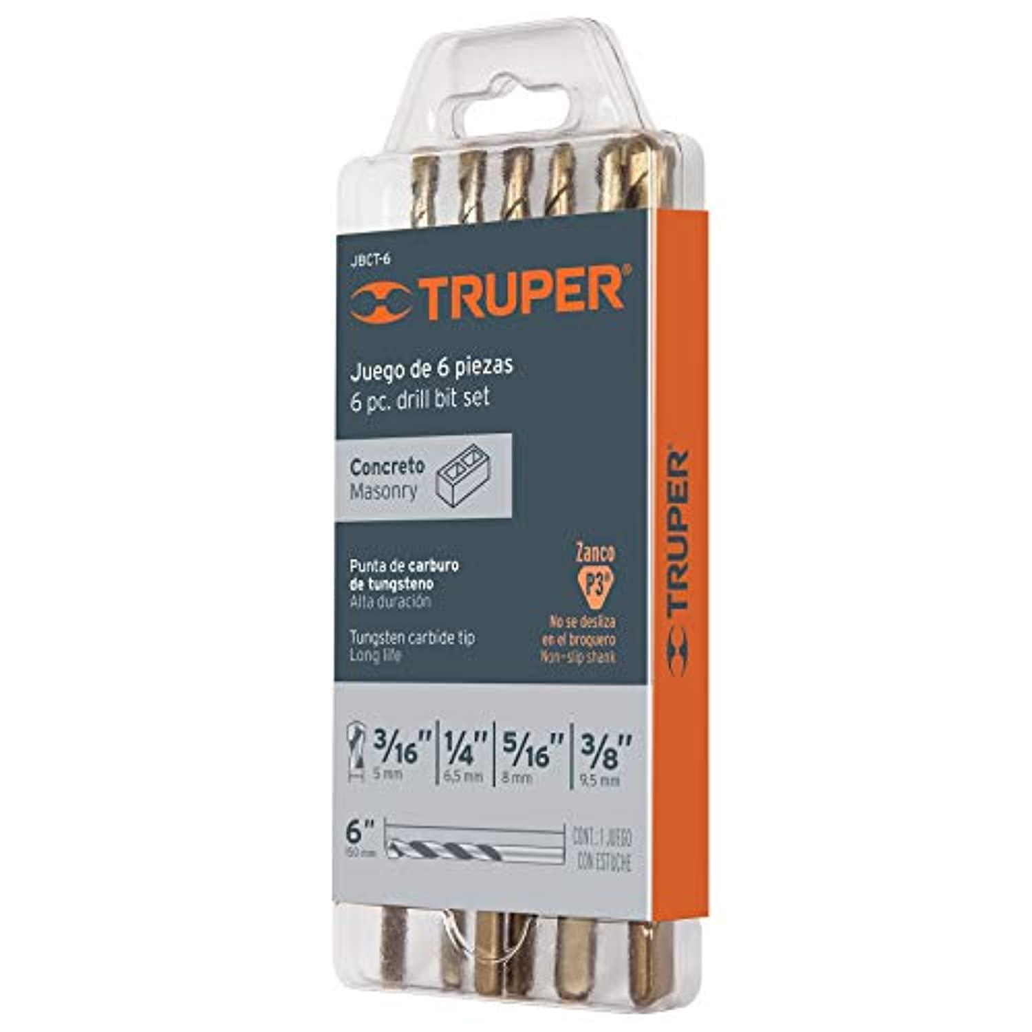 Truper truper jbct6 6pc masonry drill bit set