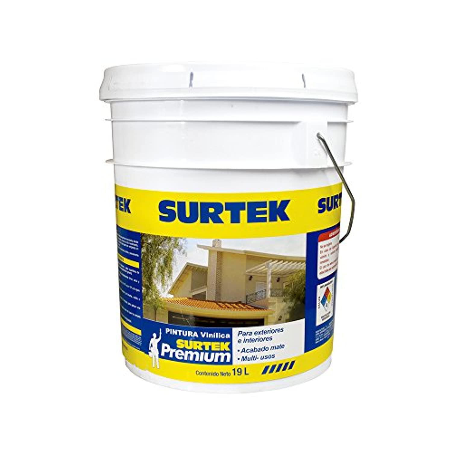SURTEK sp10400 surtek premium white vinyl paint 19lt