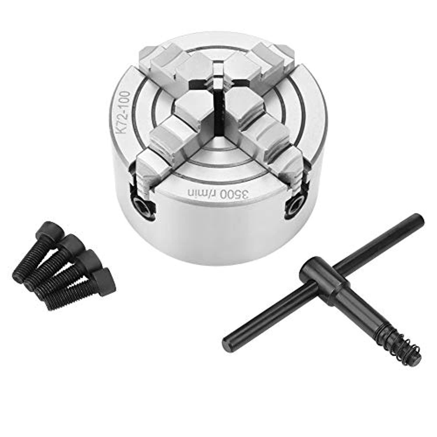 Liccx 4inch 4jaw lathe chuck?metal lathe chuck independent lathe chuck