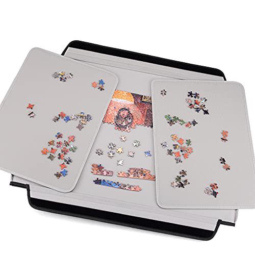 JINLLY jigsaw puzzle board, portable puzzle caddy with nonslip surface